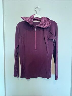 Smartwool Women's Plum Half-Zip Funnel Neck Sweater